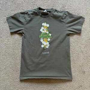 y2k hawaii green surf tribal floral design surfwear summer beach surfboard small